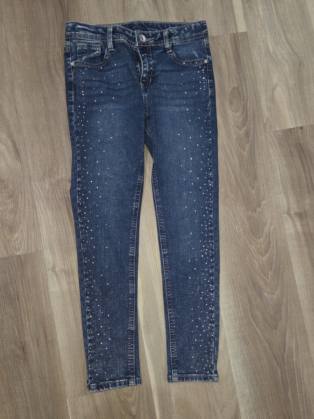 •Member's Mark• Little Girls Bejeweled Blue Skinny Jeans